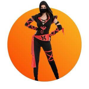 Halloween Adult Women M Ninja Costume Set Halloween Role Play Dress Up
